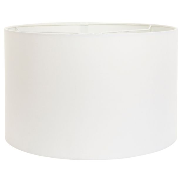 Wit Linnen Lampenkap K7977QS Ø 40cm met E27 support