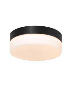 Plafondlamp Ikaro 1363ZW Zwart Ø24cm met 4 standen dimmer