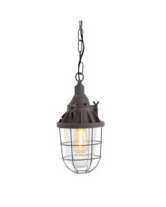 Brown hanging lamp Ebbe 7890B with E27 fitting