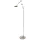 Vloerlamp Zodiac 2108ST Staal, met draaibare en knikbare arm