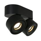 Black 2 light spot Fez Black 2674ZW dimmable, rotatable and tiltable