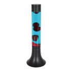 Zwarte lavalamp Volcan 3117ZW met helder en rode vloeistof