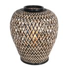 Bamboo table lamp Maze 3131BE black with light brown