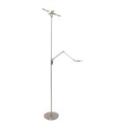 Vloerlamp Soleil 3258ST Staal met verstelbare leesarm