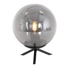 Lampe de table Bollique 3323ZW noire – E27, 26 cm de haut