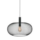 Zwart open hanglamp Cloud 3331ZW met E27 Ø50 cm