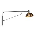 Zwart met bronzen wandlamp Pintino 4126ZW GU10 fitting