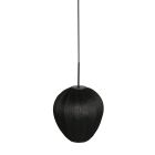 HaloSwap 4297ZW – Zwarte hanglamp met lichtdoorlatende linnen kap (Ø 25 cm)