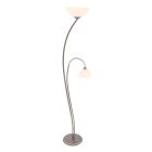 Vloerlamp Capri 6838ST Staal 2 lichts E27 fittingen