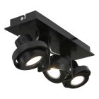 Ceiling spotlight Quatro 7551ZW Black