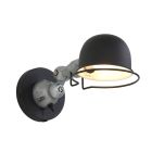 Wandlamp Davin 7657ZW Zwart met kleine fitting E14