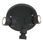 Round 3 light Ceiling Spot Natasja 7905ZW Black Including light sources