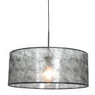 Zwarte hanglamp Sparkled Light 8152ZW met zwart sizoflor kap