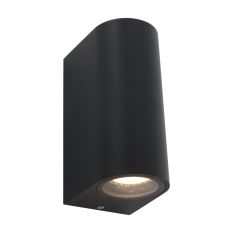 Buitenlamp Logan 1496ZW - zwarte up down wandlamp voor buiten