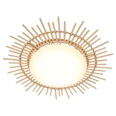 Plafondlamp Aura 1894W - rotan zonvorm voor badkamer en hal