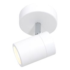Witte 1-lichts spot Upround 2486W inclusief lichtbron