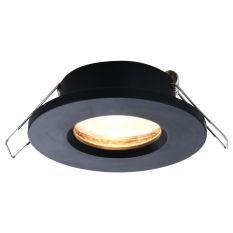 Inbouwspot Pélite Spot 2488ZW zwarte badkamerspot Ø10 cm