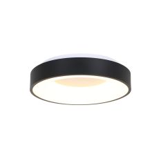 Plafondlamp Ringlede 2562ZW zwarte LED lamp Ø38 cm