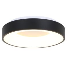 Plafondlamp Ringlede 2563ZW Zwarte LED lamp Ø48cm