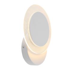Wandlamp Lido 2564W witte LED lamp Ø17 cm draaibaar