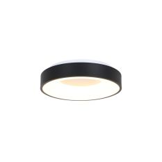 Plafondlamp Ringlede 3086ZW Zwarte LED lamp Ø30cm