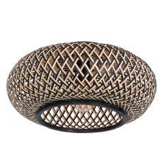 Plafondlamp Maze 3129BE – bamboe sfeerlamp met speels licht