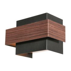 Applique murale Muro 3368E Aspect bois avec culot G9 et sources lumineuses incluses