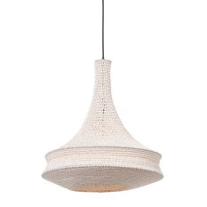 Witte oosterse hanglamp Marrakesch 3395W handgeknoopt