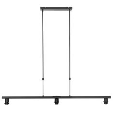 Zwarte 3-lichts hanglamp Stang 3457ZW zonder kappen