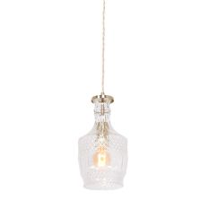 Hanglamp Grazio Glass 3494ME Messing met E14 fitting