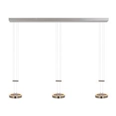 Hanglamp Piola 3501ST Staal 3 lichts 