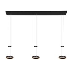 Hanglamp Piola 3501ZW Zwart 3 lichts 