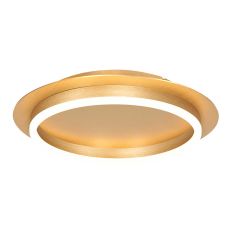 Plafondlamp Ringlux 3655GO gouden plafondlamp met warm LED licht