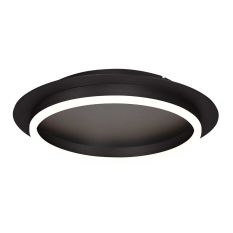 Plafondlamp Ringlux 3655ZW zwarte plafondlamp met warm LED licht