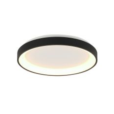 Plafondlamp Ringlede 3690ZW Zwart rond 28 cm dimbaar