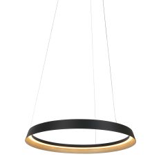 Hanging lamp Ringlux 3692ZW Black Ø60 4000 Lumen