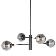 Suspension Constellation 3804ZW Noire avec éclairage direct
