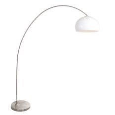 Arc lamp Solva 3919ST with a white plastic lampshade
