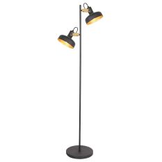 Lampadaire Noir 2 Lumières Prato 4121ZW avec Douilles E14 – Luxe et Fonctionnalité