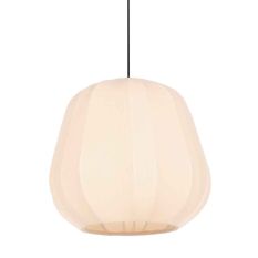 Suspension Sable 4123CR - lampe à suspension chaleureuse avec abat-jour en lin crème Ø28 cm