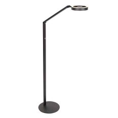 Vloerlamp Ringlux 4138ZW zwarte LED leeslamp 1000 lumen