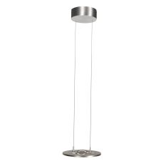Stahlfarbene Hängeleuchte Soleil 4140ST mit Liftsystem
