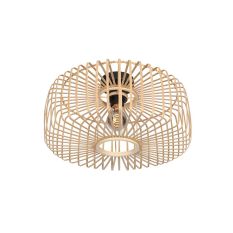 Natural colored ceiling lamp Bloeba 4146ZW with bamboo shade Ø40cm