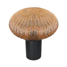 Lampe de table Aurelio 4235ZW avec verre UFO en ambre strié ambiance