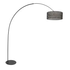 Black floor lamp Curve 4265ZW with black transparent sizoflor shade – Unique design and functional use