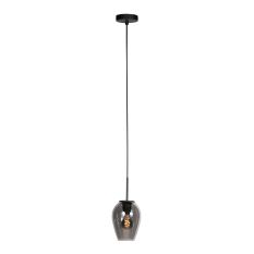 Pendant Light Drovia 4290ZW with smoke glass, stylish compact design