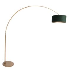 Booglamp Sparkled Light 4305BR brons met groene velours kap