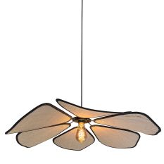LumaFlora pendant lamp in linen 80 cm 4368CR