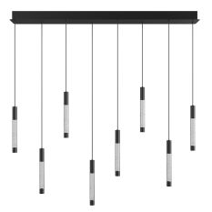 Ceiling lamp Alisio 4581ZW 8-light luxury glass in black