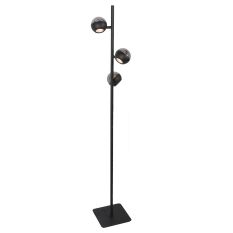Belluno 4590ZW – 3-lichts vloerlamp smoke glas